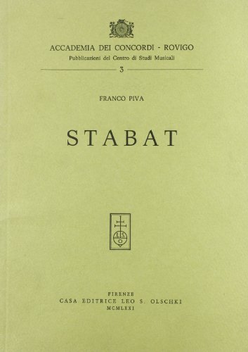 Beispielbild fr Stabat (1968). zum Verkauf von FIRENZELIBRI SRL
