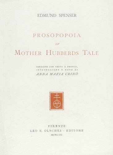 9788822220653: Prosopopoia, or Mother Hubberds Tale