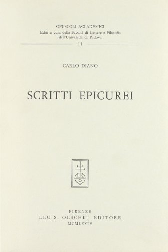 9788822221612: SCRITTI EPICUREI