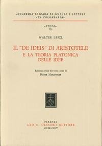 9788822222046: IL "DE IDEIS" DI ARISTOTELE E LA TEORIA PLATONICA DELLE IDEE