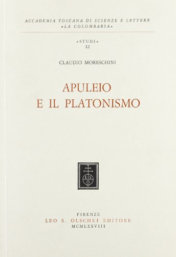 APULEIO E IL PLATONISMO (9788822222831) by MORESCHINI CLAUDIO