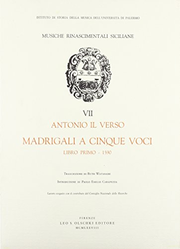 Imagen de archivo de Madrigali a cinque voci. Libro primo, 1590. a la venta por FIRENZELIBRI SRL