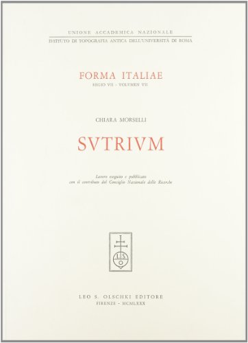9788822229908: Sutrium (Forma Italiae)