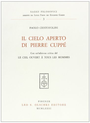 Beispielbild fr Il cielo aperto di Pierre Cupp. zum Verkauf von FIRENZELIBRI SRL