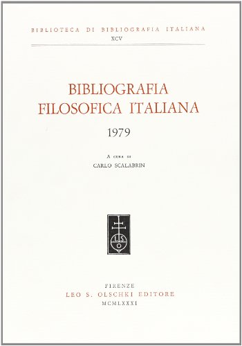 9788822230508: Bibliografia filosofica italiana. 1979