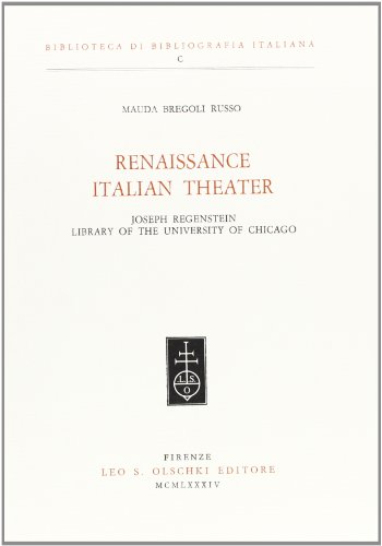 Beispielbild fr Renaissance Italian theater. Joseph Regenstein Library of the University of Chicago. zum Verkauf von FIRENZELIBRI SRL