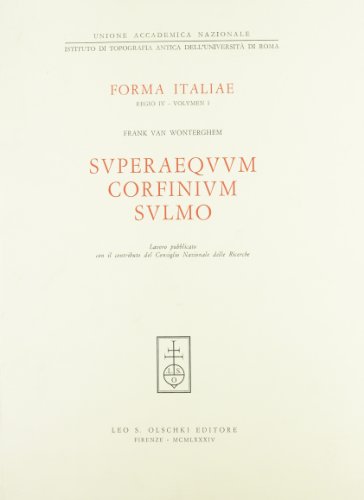 9788822232618: Superaequum Corfinium, Sulmo