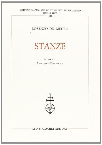 9788822234155: Stanze (Ist. naz. studi sul Rinasc. Studi)