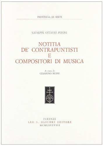 Notitia de' contrapuntisti e compositori di musica.