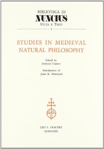 9788822236654: Studies in medieval natural philosophy
