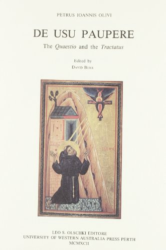 De Usu Paupere: The Quaestio and the Tractatus.; (Italian Mediaeval & Renaissance Studies) Edited...