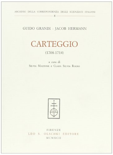 9788822240026: Carteggio (1708-1714)