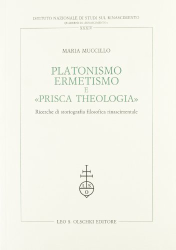 9788822244703: Platonismo, ermetismo e "prisca theologia"