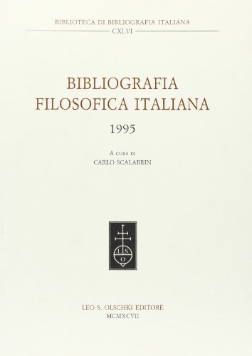 9788822244833: BIBLIOGRAFIA FILOSOFICA ITALIANA. 1995