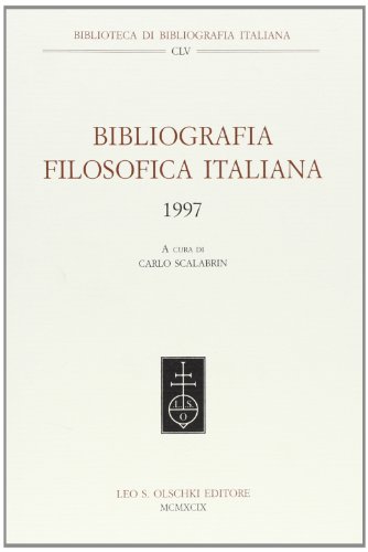 9788822246967: Bibliografia filosofica italiana (1997)