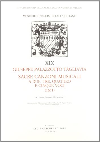 Stock image for Sacre canzoni musicali a due, tre, quattro e cinque voci (1631). for sale by FIRENZELIBRI SRL