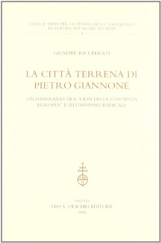 LA CITTA TERRENA DI PIETRO GIANNONE (9788822249821) by RICUPERATI GIUSEPPE