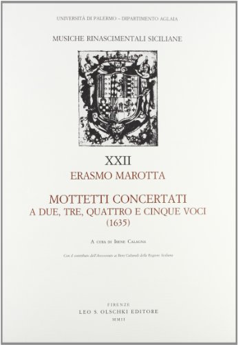 Beispielbild fr Mottetti concertati a due, tre, quattro e cinque voci (1635). zum Verkauf von FIRENZELIBRI SRL
