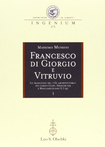 FRANCESCO DI GIORGIO E VITRUVIO (9788822252425) by MUSSINI MASSIMO