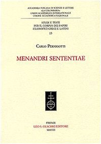 9788822258090: Menandri Sententiae: 15 (Corpus dei papiri fil. greci lat. Studi)