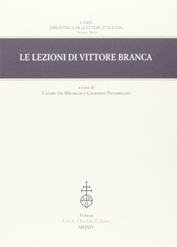 Beispielbild fr Le lezioni di Vittore Branca. zum Verkauf von FIRENZELIBRI SRL