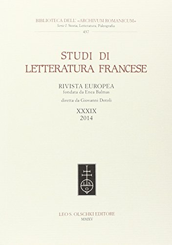 Stock image for Studi di letteratura francese. Vol. 39. 2014. for sale by libreriauniversitaria.it