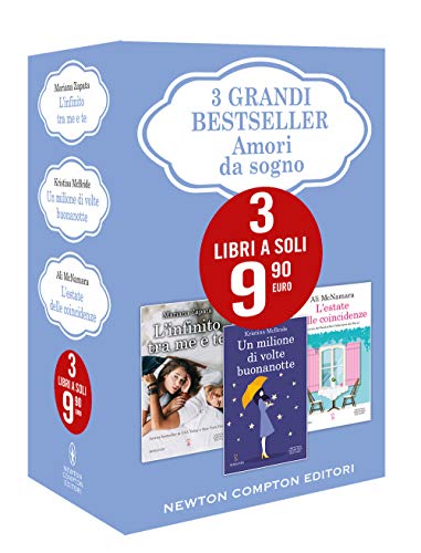 9788822742605: 3 grandi bestseller. Amori da sogno: L'infinito tra me e te-Un milione di volte buonanotte-L'estate delle coincidenze