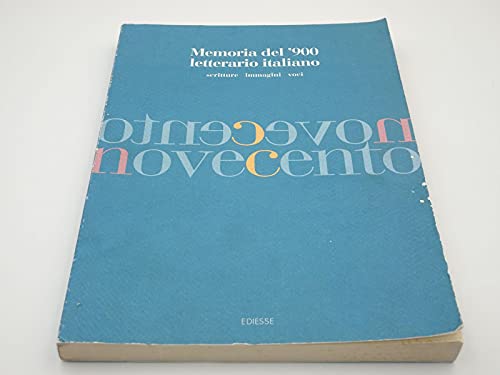 Stock image for Memoria del '900 letterario italiano. scritture immagini voci. for sale by Antiquariat Olaf Drescher