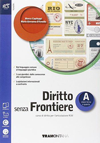 9788823347243: Diritto senza Frontiere, Volume A, Classi Terza e Quarta: Vol. 1