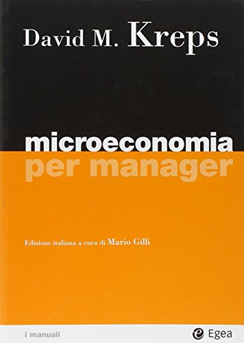 9788823820517: Microeconomia per manager (I Manuali)