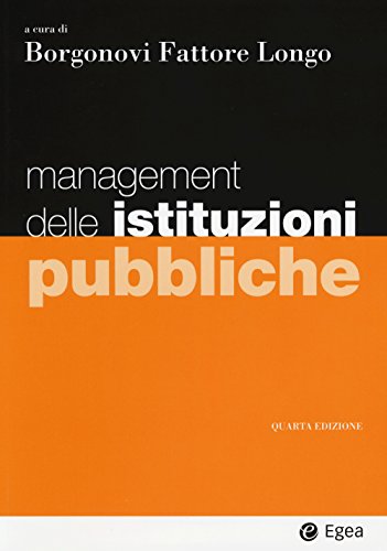 9788823822030: Management delle istituzioni pubbliche (I Manuali)
