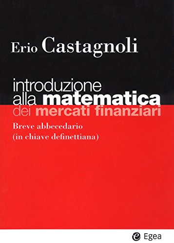 Beispielbild fr INTROD MATEMATICA FIN (Italian) zum Verkauf von Brook Bookstore