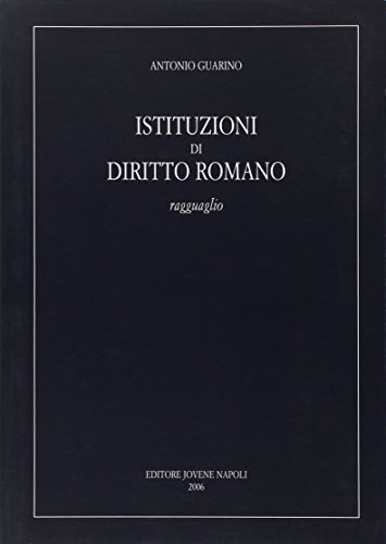 Beispielbild fr Istituzioni di diritto romano. Ragguaglio zum Verkauf von medimops