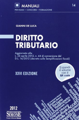 9788824434485: Diritto tributario (Manuali Simone. Esami, concorsi, formazione professionale)