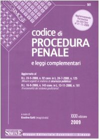 9788824464727: Codice di procedura penale e leggi complementari (I Codici Simone)