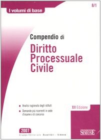 Imagen de archivo de Compendio di diritto processuale civile (I volumi di base) a la venta por medimops