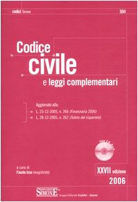 Imagen de archivo de Codice civile. Leggi complementari. Con CD-ROM Izzo, Fausto a la venta por Librisline