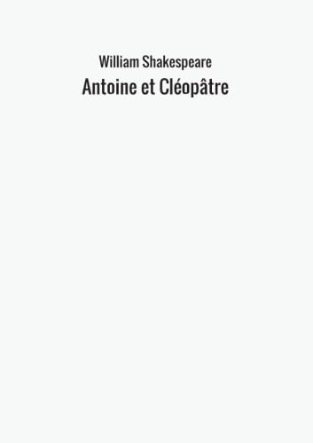 Stock image for Antoine et Cloptre for sale by Revaluation Books