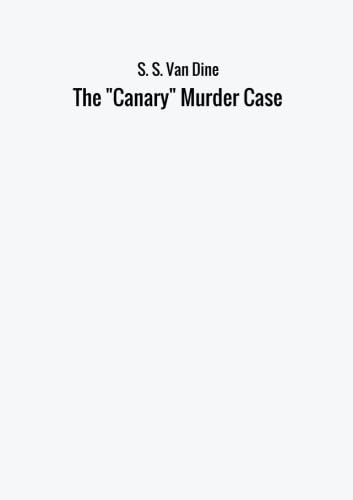 9788826416465: The "Canary" Murder Case