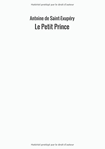 Stock image for Le Petit Prince (French Edition) for sale by Better World Books