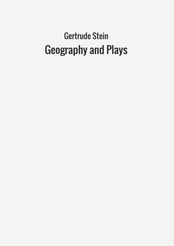 Stock image for Geography and Plays for sale by Revaluation Books