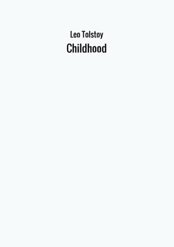 Stock image for Childhood for sale by Revaluation Books