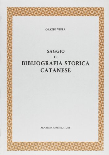 9788827125816: Bibliografia storica catanese