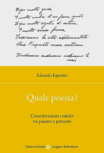 Stock image for QUALE POESIA? (Italian) for sale by Brook Bookstore