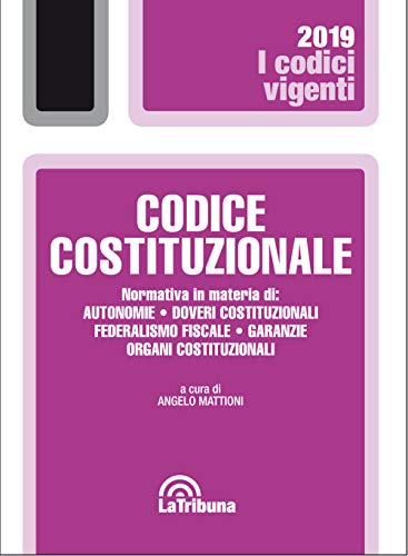 Beispielbild fr Codice costituzionale (I codici vigenti) zum Verkauf von Buchpark