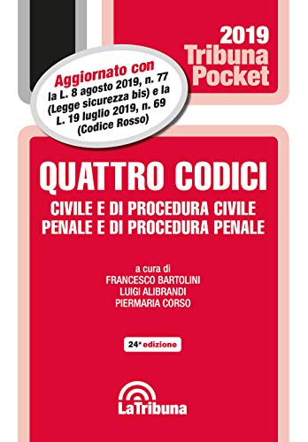 9788829100637: Quattro codici. Civile e di procedura civile, penale e di procedura penale