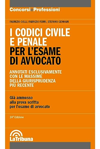 Stock image for I codici civile e penale. Per l'esame di avvocato (Concorsi e professioni) for sale by libreriauniversitaria.it