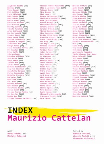 Beispielbild fr Maurizio Cattelan: Index zum Verkauf von GF Books, Inc.
