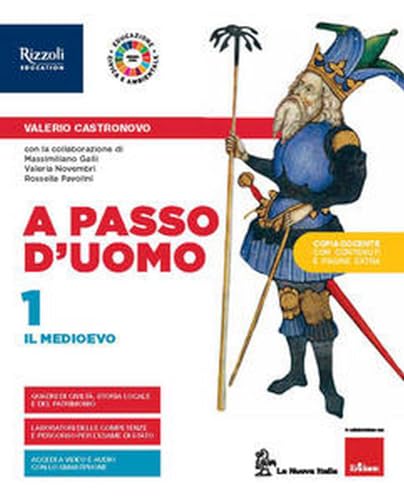 Stock image for A passo d'uomo. Con Atlante Osservo e imparo. Per la Scuola media. Con e-book. Con espansione online (Vol. 1) for sale by medimops