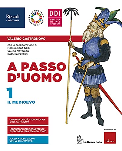 9788830216143: A passo d'uomo. Con Atlante Osservo e imparo. Per la Scuola media. Con e-book. Con espansione online (Vol. 1)